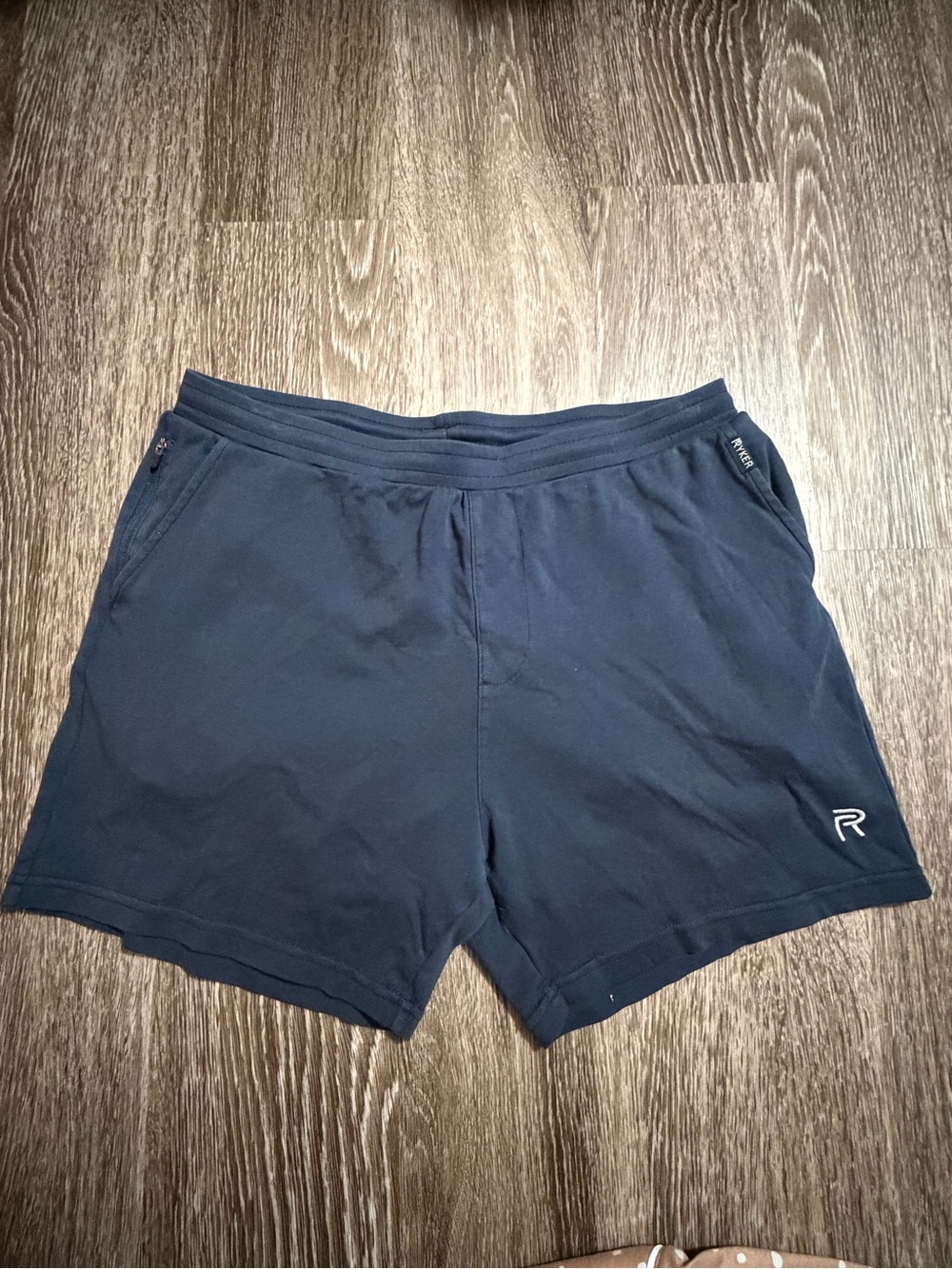 Men's Dark Navy Ryker Athletic Shorts with Zip Pockets